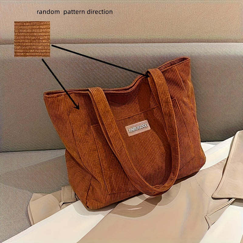 Elegante Damen-Cordhandtasche aus vielseitigem veganem Leder - Image 12