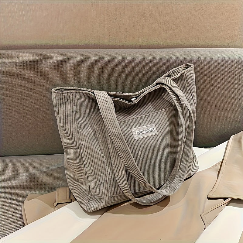 Elegante Damen-Cordhandtasche aus vielseitigem veganem Leder - Image 3
