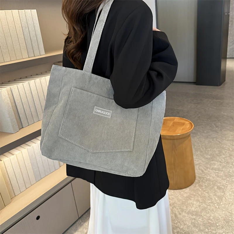 Elegante Damen-Cordhandtasche aus vielseitigem veganem Leder - Image 5
