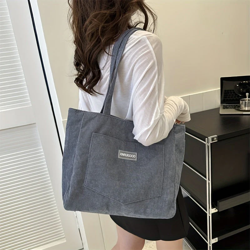 Elegante Damen-Cordhandtasche aus vielseitigem veganem Leder - Image 6