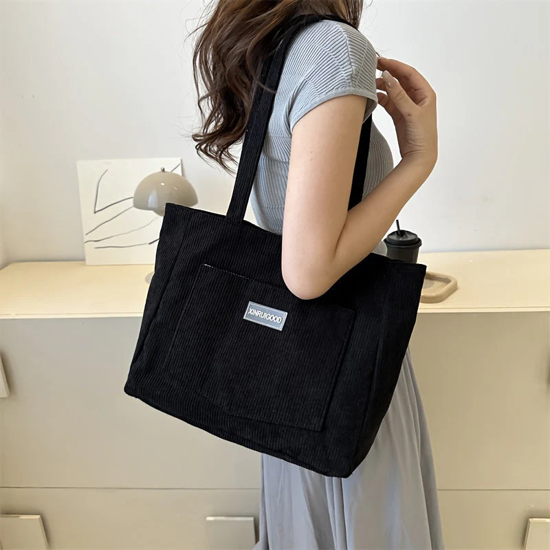 Elegante Damen-Cordhandtasche aus vielseitigem veganem Leder - Image 7