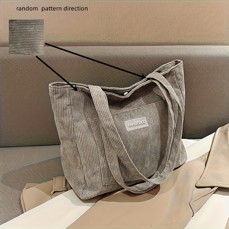 Elegante Damen-Cordhandtasche aus vielseitigem veganem Leder - Image 9