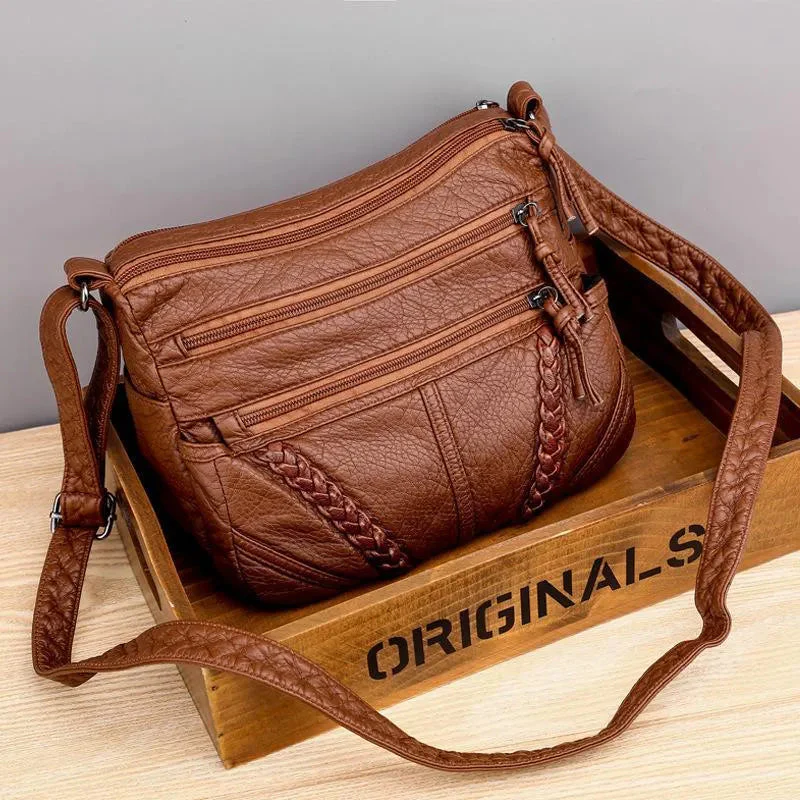 Elegante Damen-Handtasche aus echtem Leder – stilvolles Design