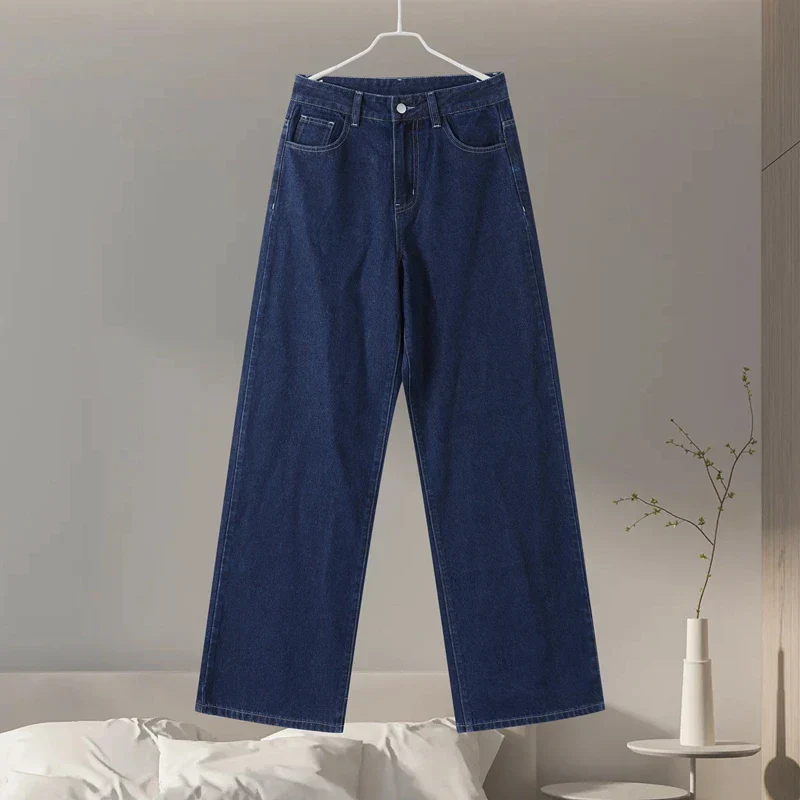 Elegante Damen Jeans-Kombination mit weitem Bein und langer Jacke - Image 7