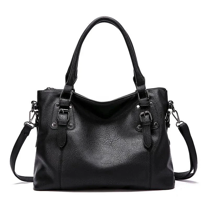 Elegante Damen-Schultertasche aus strapazierfähigem Echtleder - Image 5