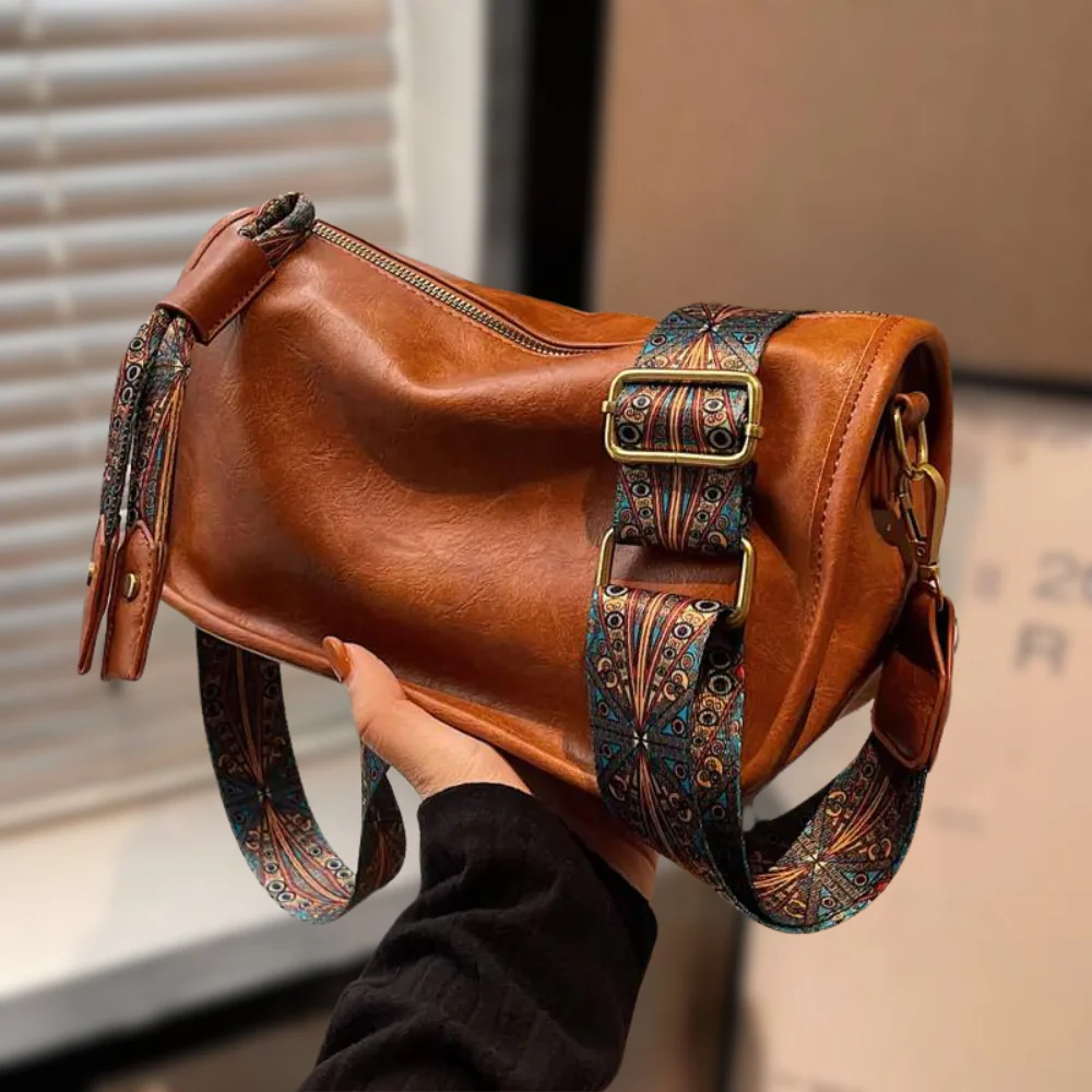 Elegante Damen-Schultertasche aus veganem Leder - Image 2