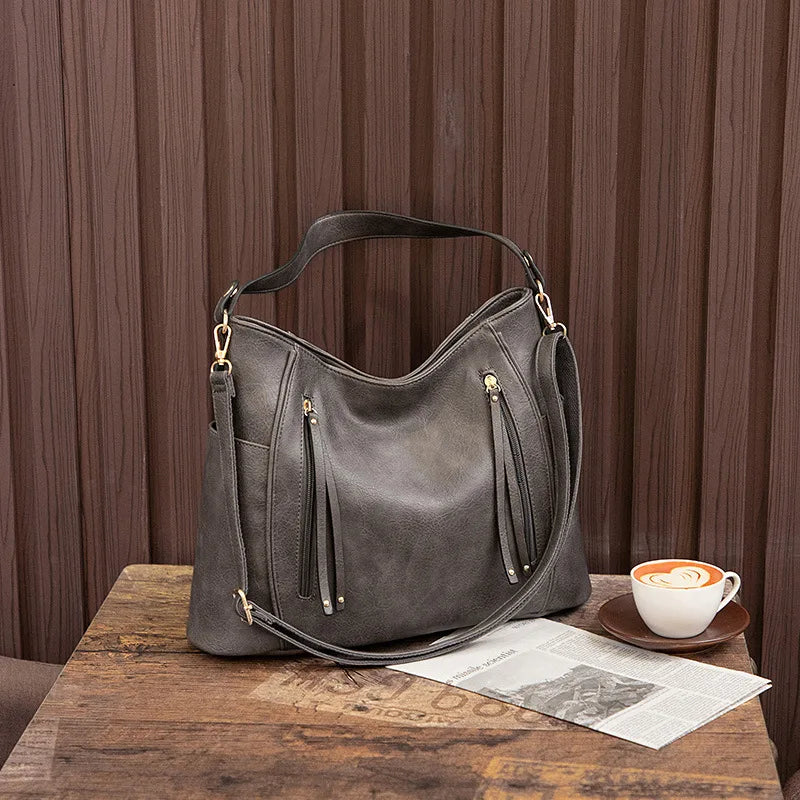 Elegante Damen-Schultertasche, geräumig, aus PU - Image 2