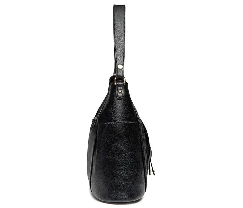 Elegante Damen-Schultertasche, geräumig, aus PU - Image 5