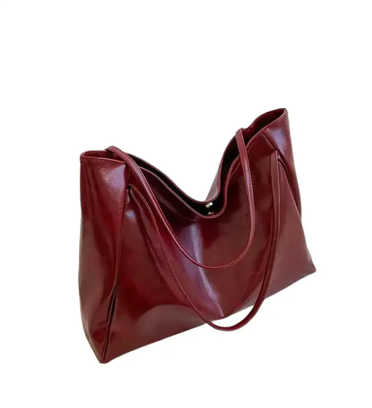 Elegante Damen-Schultertasche, mittelgroß, aus hochwertigem Synthetikgewebe - Image 9