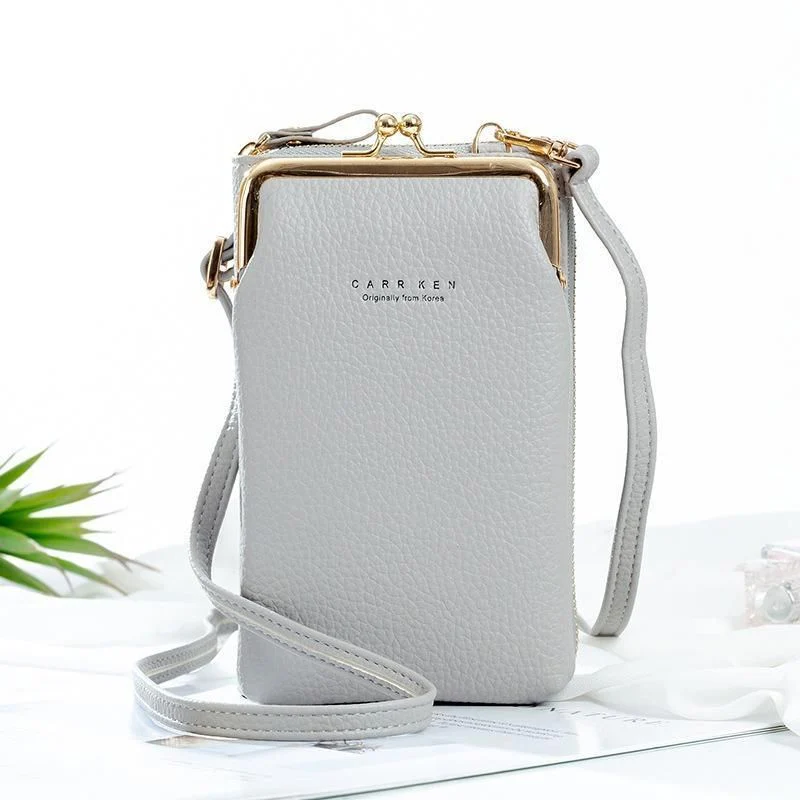Elegante Damen-Umhängetasche für Handys aus strapazierfähigem PU-Leder - Image 10
