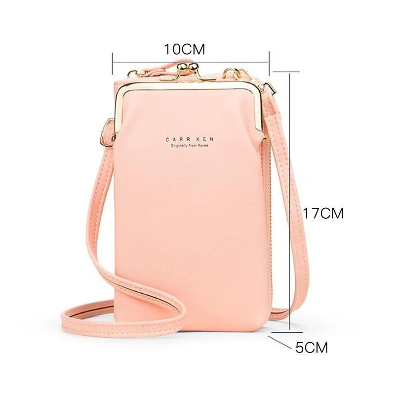 Elegante Damen-Umhängetasche für Handys aus strapazierfähigem PU-Leder - Image 8