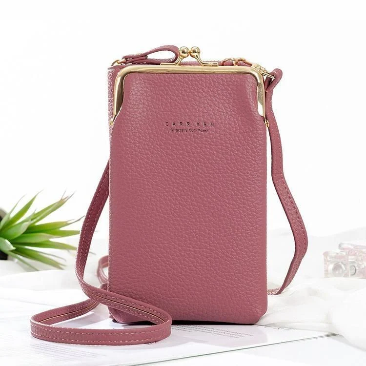 Elegante Damen-Umhängetasche für Handys aus strapazierfähigem PU-Leder - Image 9