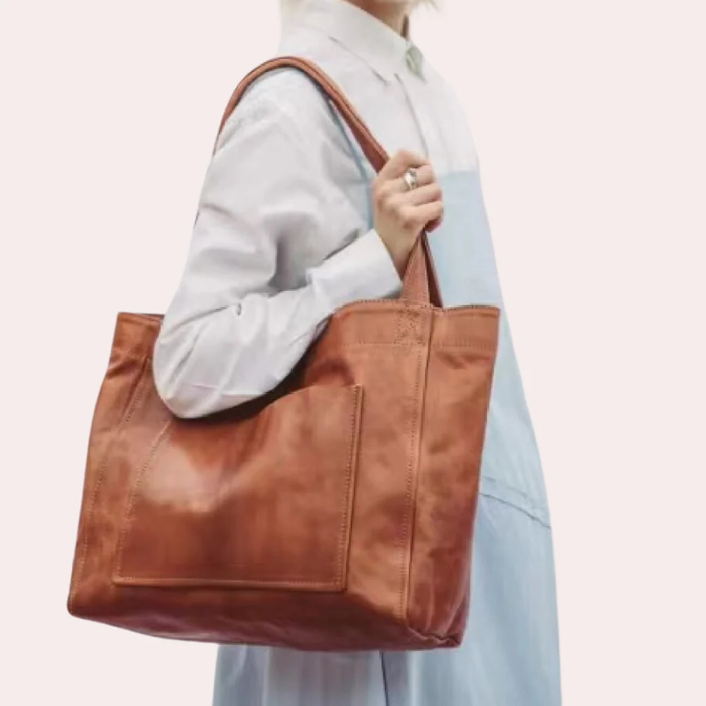 Elegante Damenhandtasche aus veganem Leder - Image 4