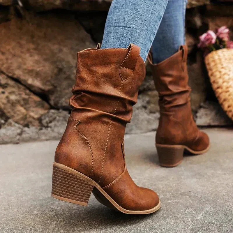 Elegante Damenstiefeletten | Cowboy - Image 4