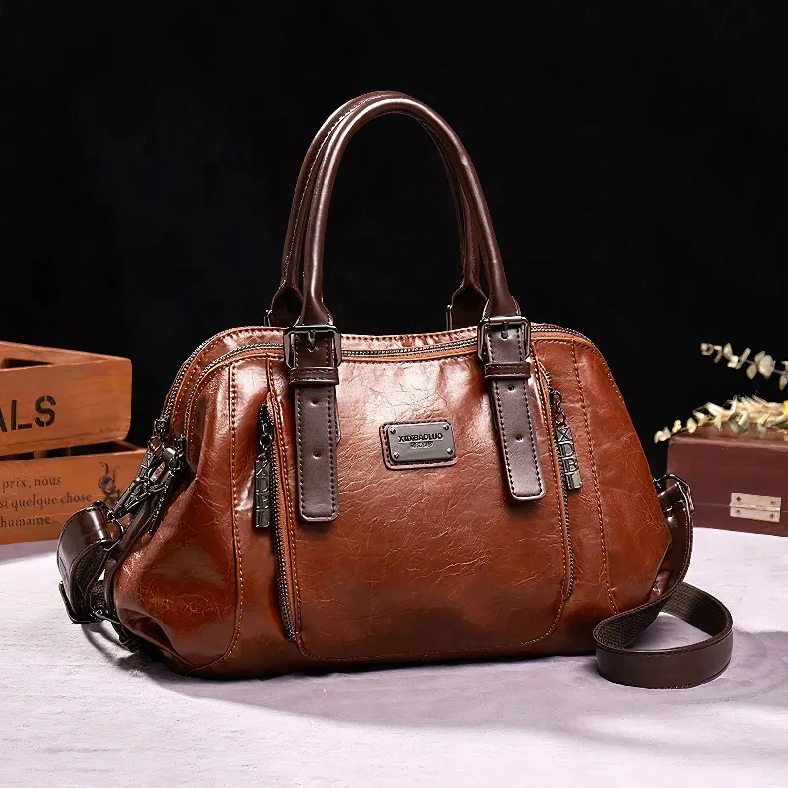 Elegante Damentasche aus Leder - Fenja - Image 2