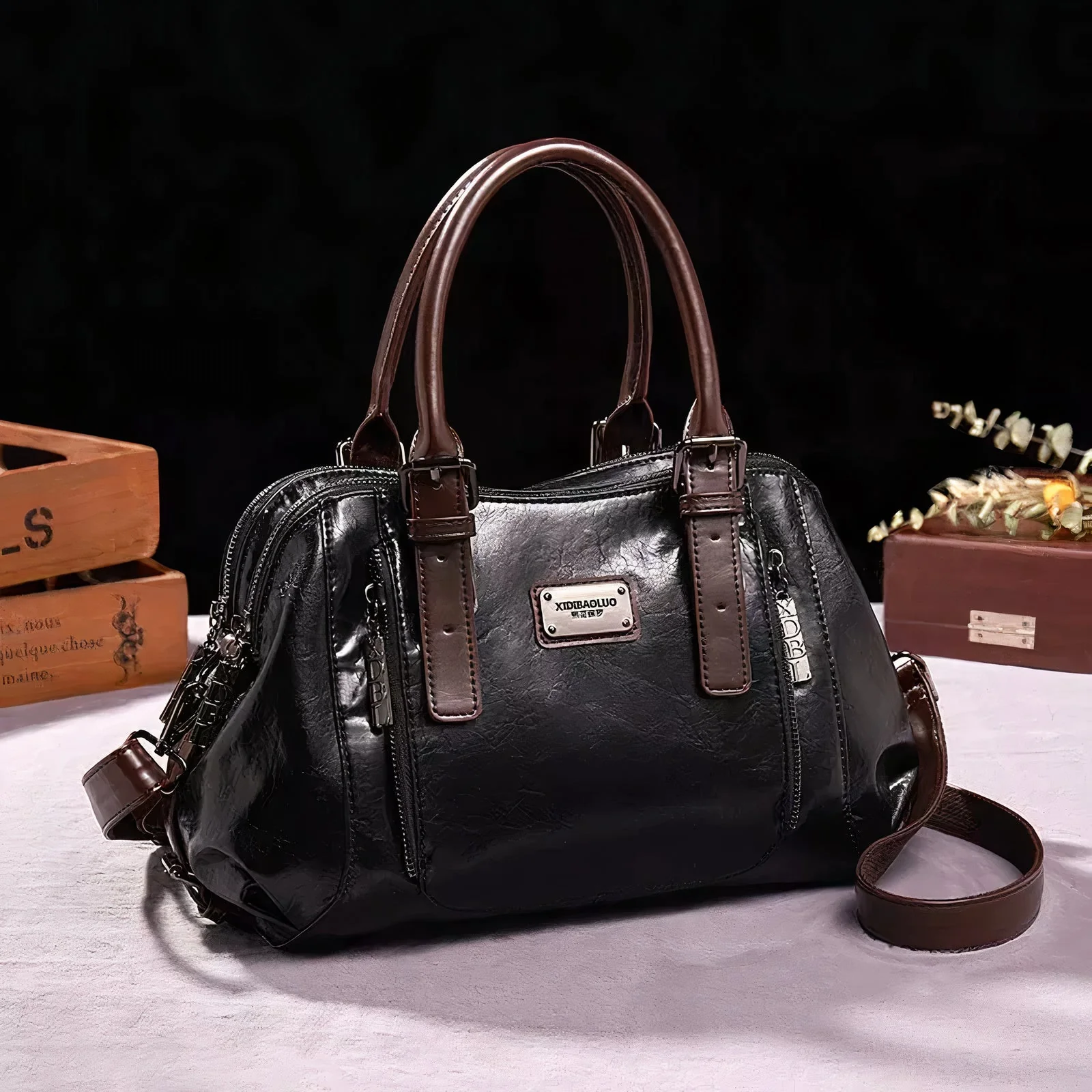 Elegante Damentasche aus Leder - Fenja - Image 3