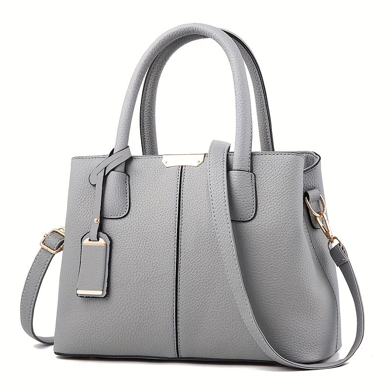 Elegante, geräumige Damenhandtasche aus vielseitigem PU-Leder - Image 3
