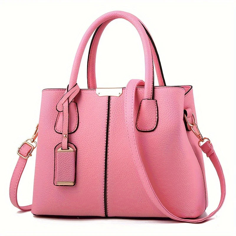 Elegante, geräumige Damenhandtasche aus vielseitigem PU-Leder - Image 4