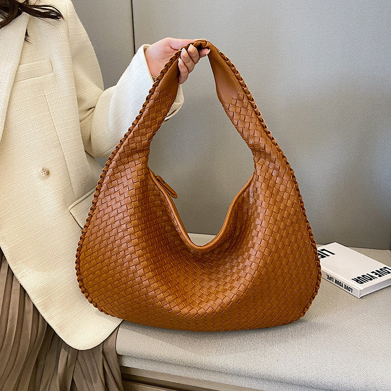 Elegante gewebte Schultertasche für Damen aus strapazierfähigem Material - Image 6