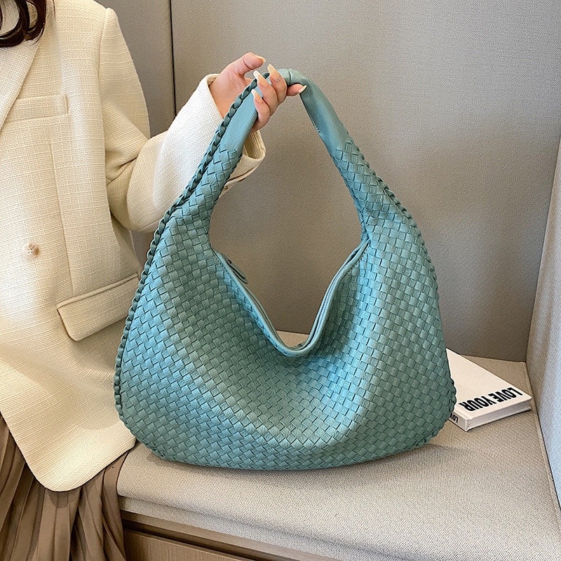 Elegante gewebte Schultertasche für Damen aus strapazierfähigem Material - Image 8