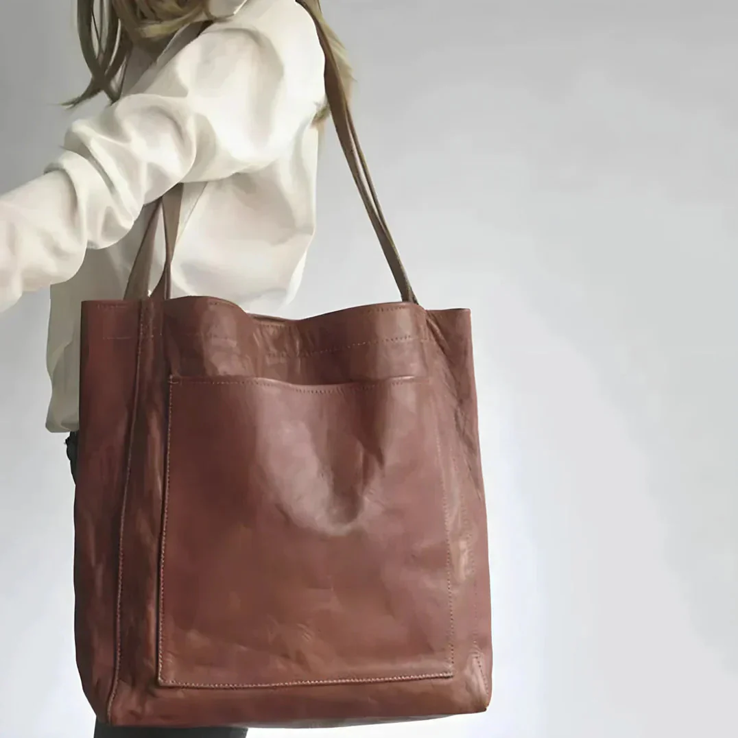 Elegante, handgefertigte Unisex-Tasche aus hochwertigem Vollnarbenleder - Image 2
