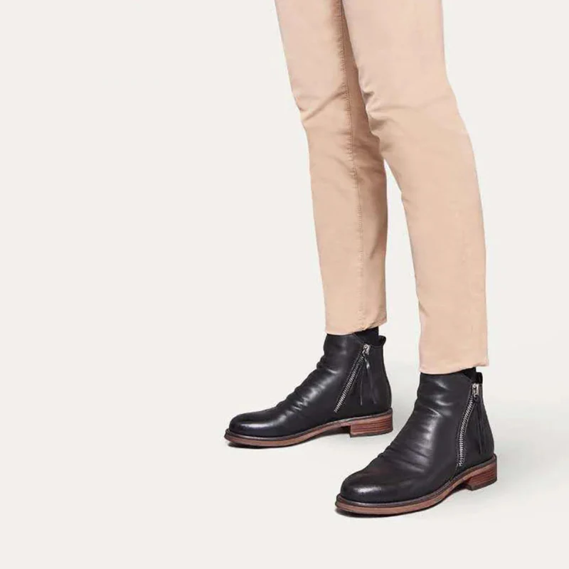 Elegante Herrenstiefel mit Reißverschluss | Cowboy - Image 5