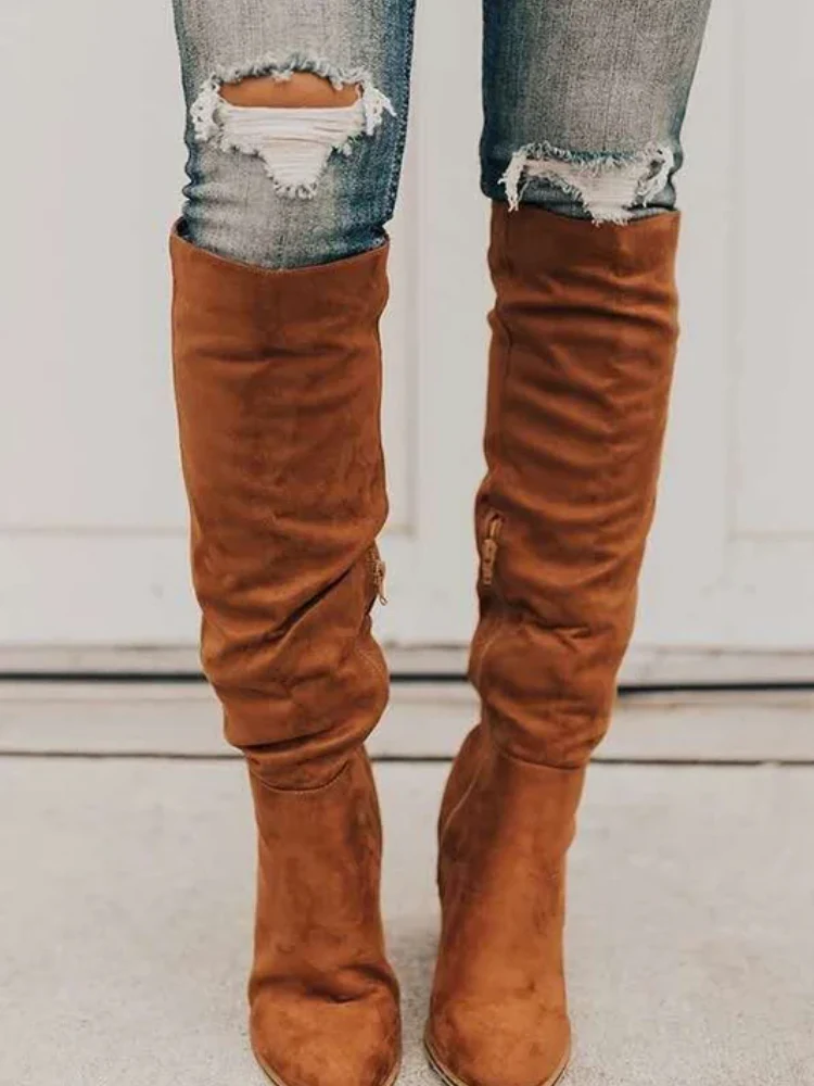 Elegante hochhackige Damen-Kniestiefel | Hohe - Image 2