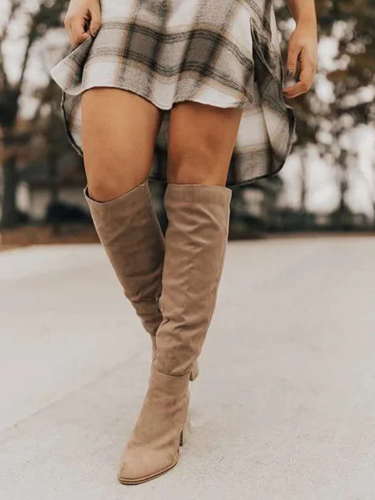 Elegante hochhackige Damen-Kniestiefel | Hohe - Image 3