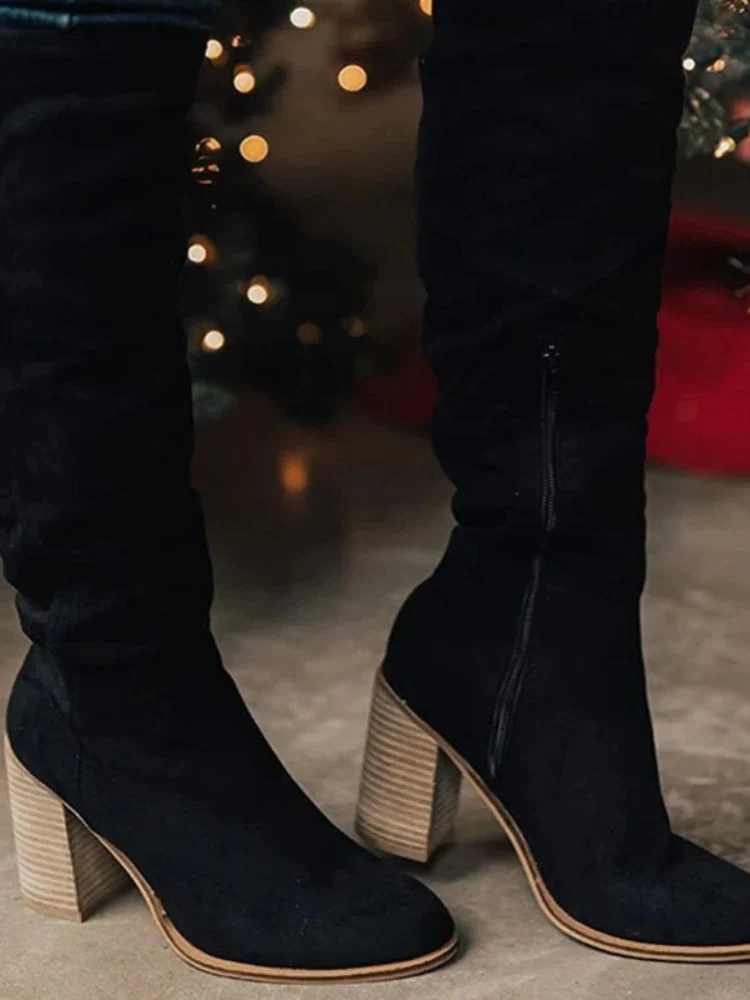 Elegante hochhackige Damen-Kniestiefel | Hohe - Image 4