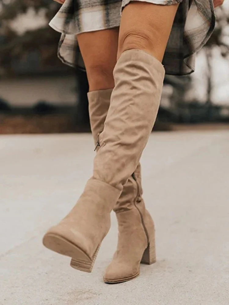 Elegante hochhackige Damen-Kniestiefel | Hohe - Image 5