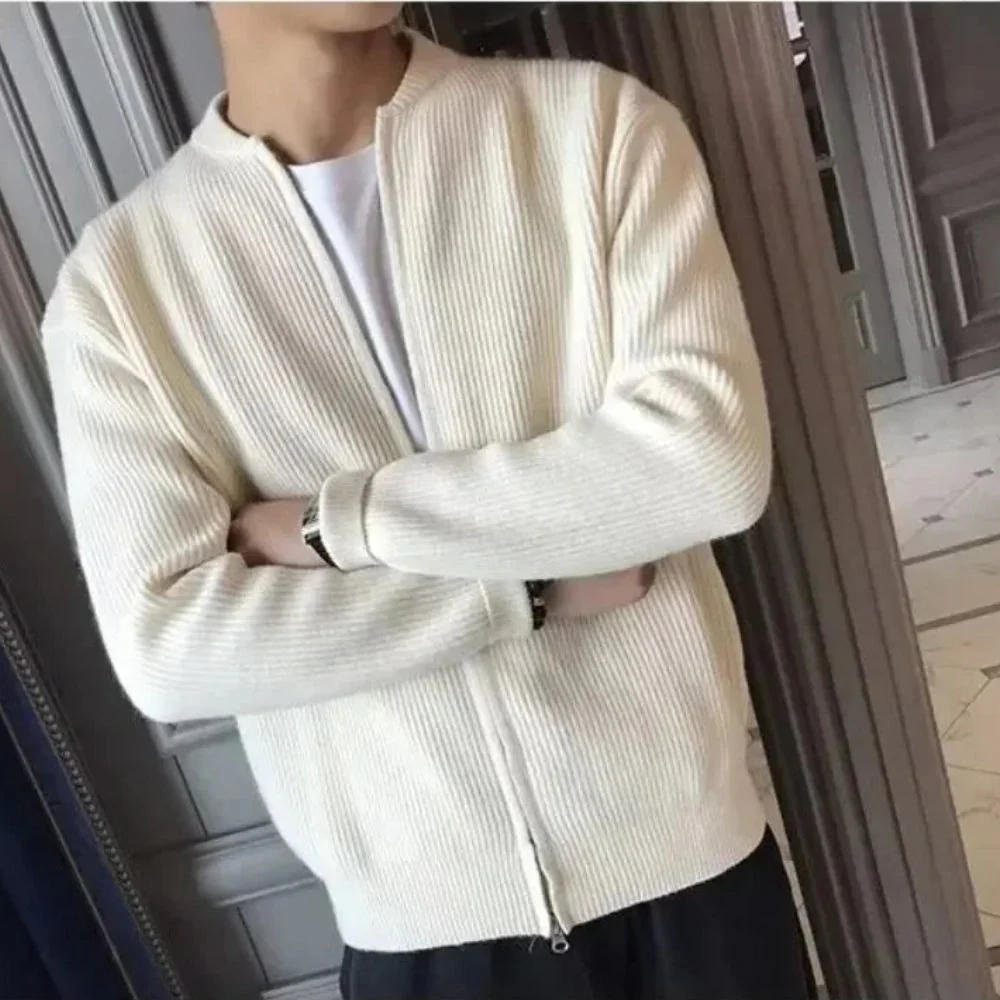 Elegante klassische Herrenstrickjacke mit Reißverschluss - Aljoscha - Image 3