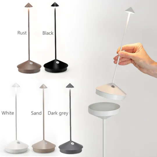 Elegante LED-Tischlampe für Restaurants – Warmweißes Licht, kabellos, dimmbar - Image 9