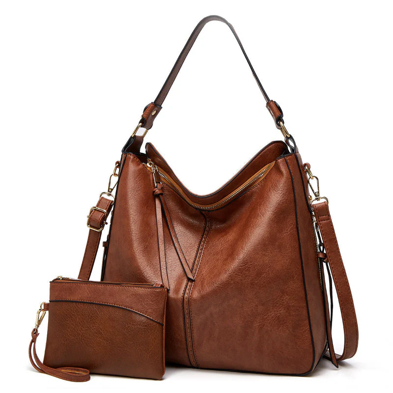 Elegante Ledertasche für Damen – klassische Lederhandtasche mit Abnehmbarem Schulterriemen - Image 9