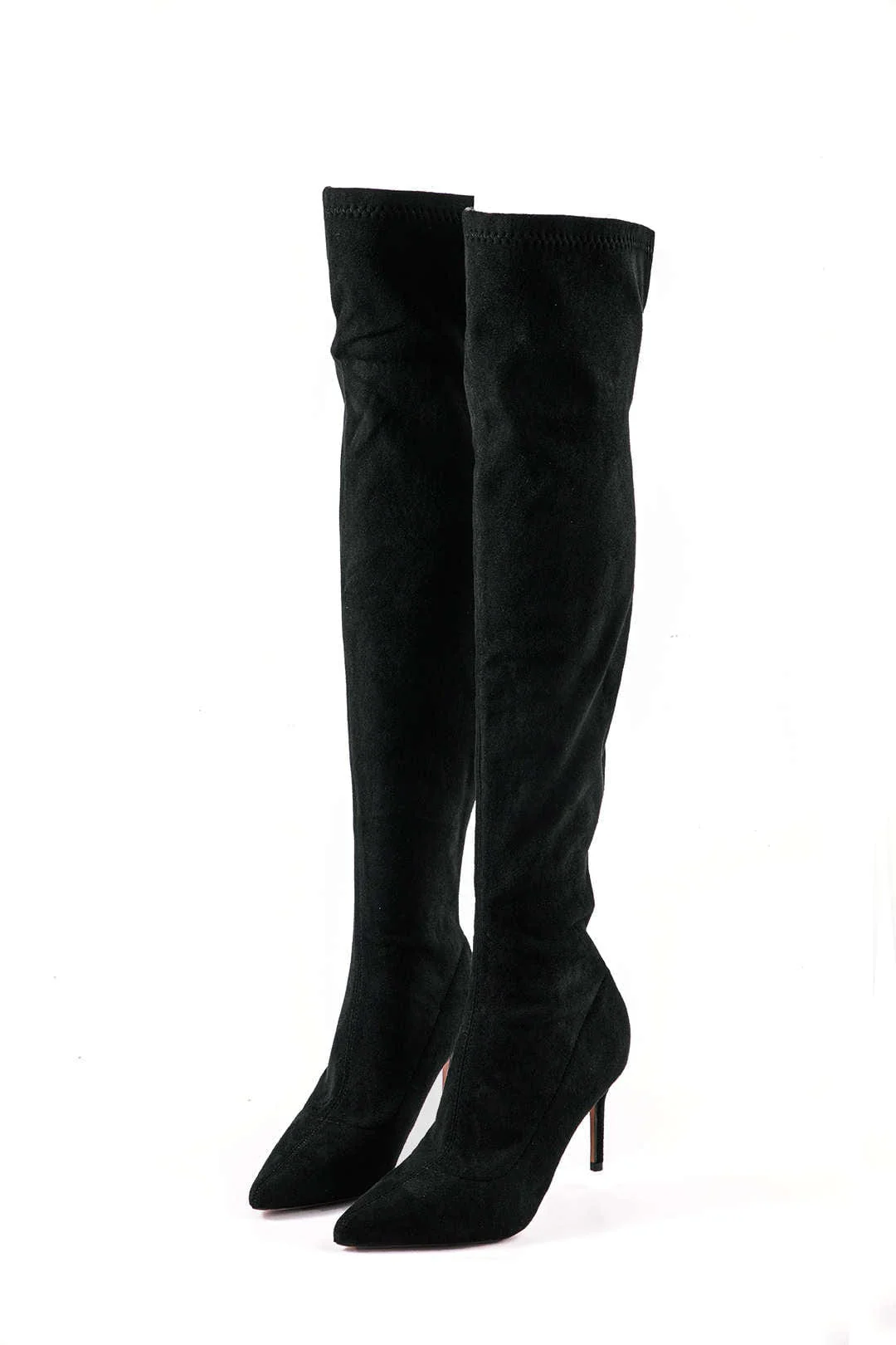Elegante Overknee-Stiefel aus Velours – Stilvoll & Feminin - Image 5