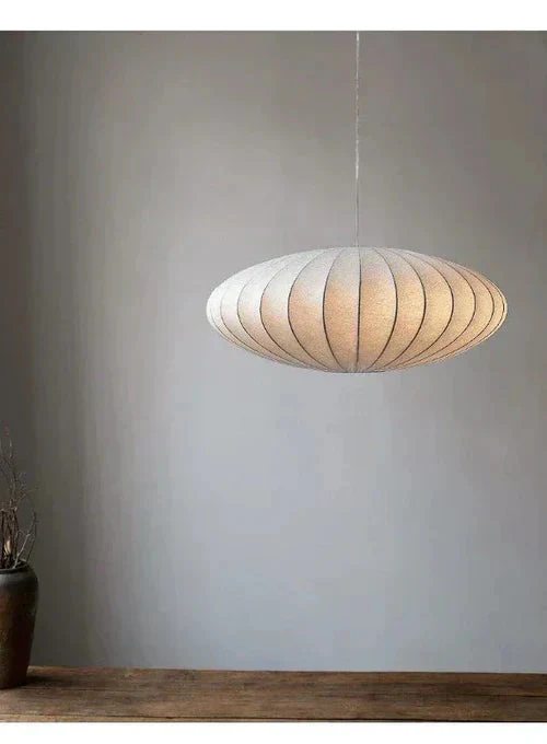 Elegante Pendelleuchte mit Seidenschirmen und Kristallakzenten – Hängelampe für Esstisch und Wohnzimmer, 30/40/50 cm - Image 4