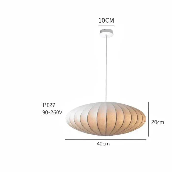 Elegante Pendelleuchte mit Seidenschirmen und Kristallakzenten – Hängelampe für Esstisch und Wohnzimmer, 30/40/50 cm - Image 8