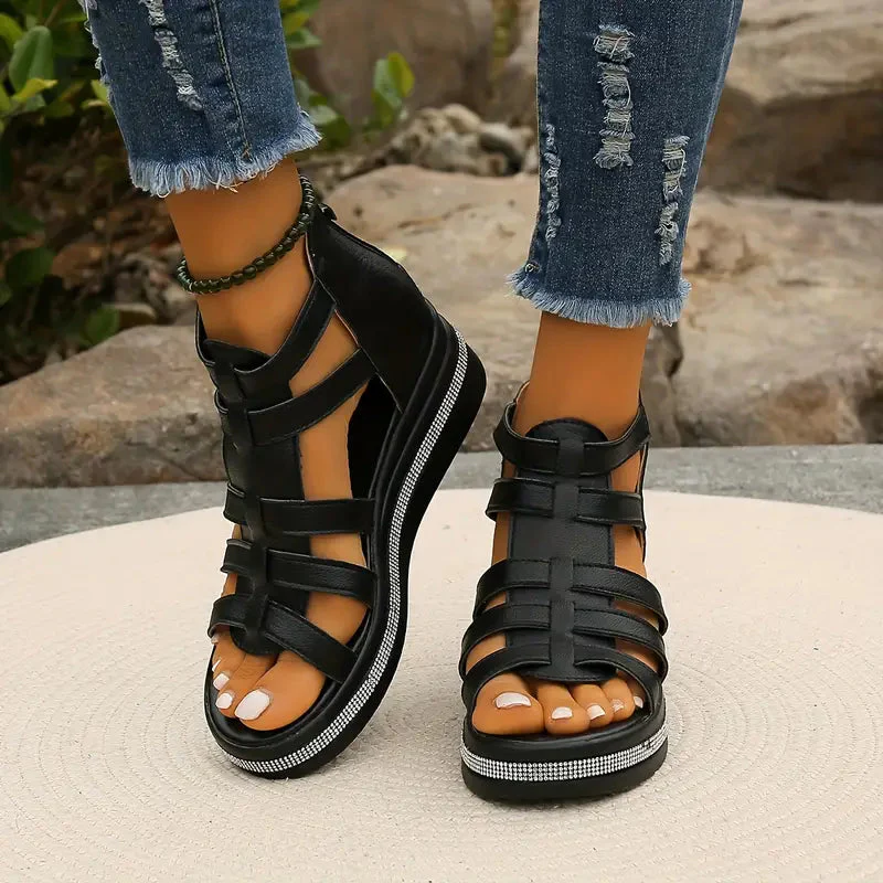 Elegante Sandalen Damen mit Strass – Bequeme Sommerschuhe für Stil und Komfort im Sommer - Image 3