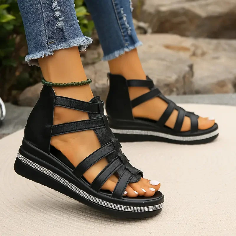 Elegante Sandalen Damen mit Strass – Bequeme Sommerschuhe für Stil und Komfort im Sommer - Image 5