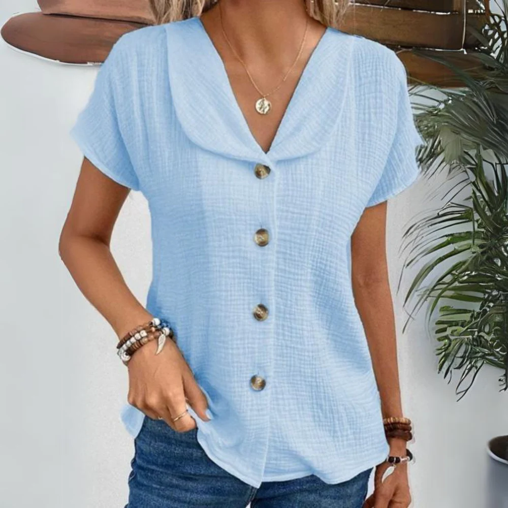 Elegante Sommerbluse für Frauen - Alfreda - Image 4