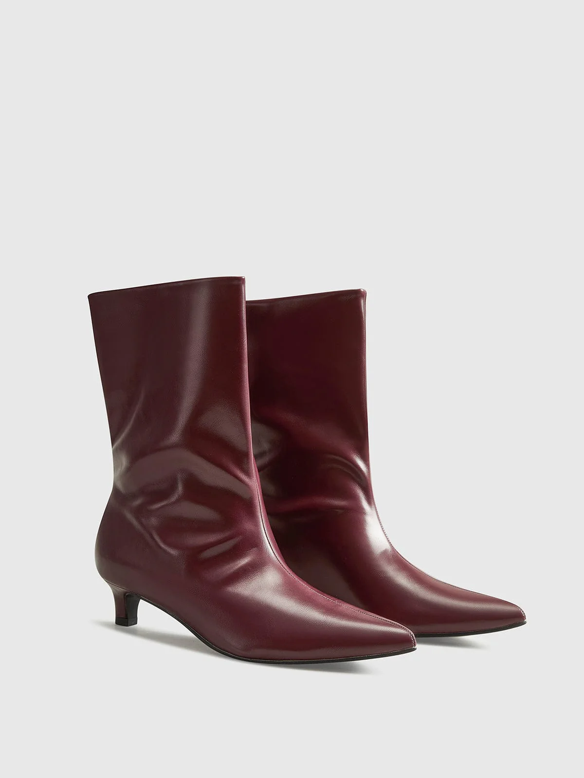 Elegante Stiefeletten in Bordeaux – Zeitlos & Stilvoll - Image 2