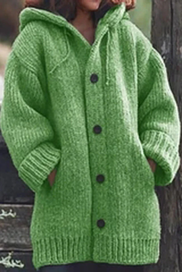 Elegante Strickjacke mit Kapuze - Wilme - Image 6