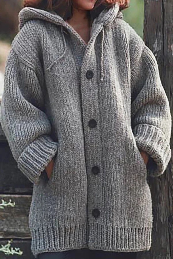 Elegante Strickjacke mit Kapuze - Wilme - Image 7