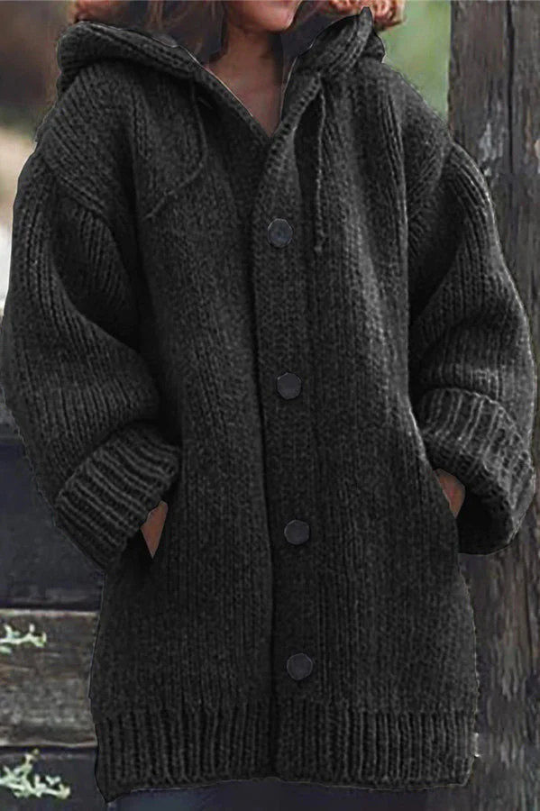 Elegante Strickjacke mit Kapuze - Wilme - Image 9