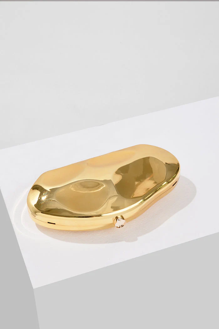 Elegante, strukturierte Damen-Clutch in Goldoptik – Luxus - Image 3