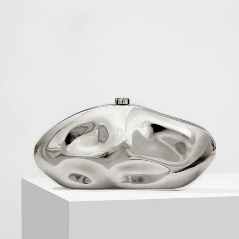 Elegante, strukturierte Damen-Clutch in Goldoptik – Luxus - Image 5