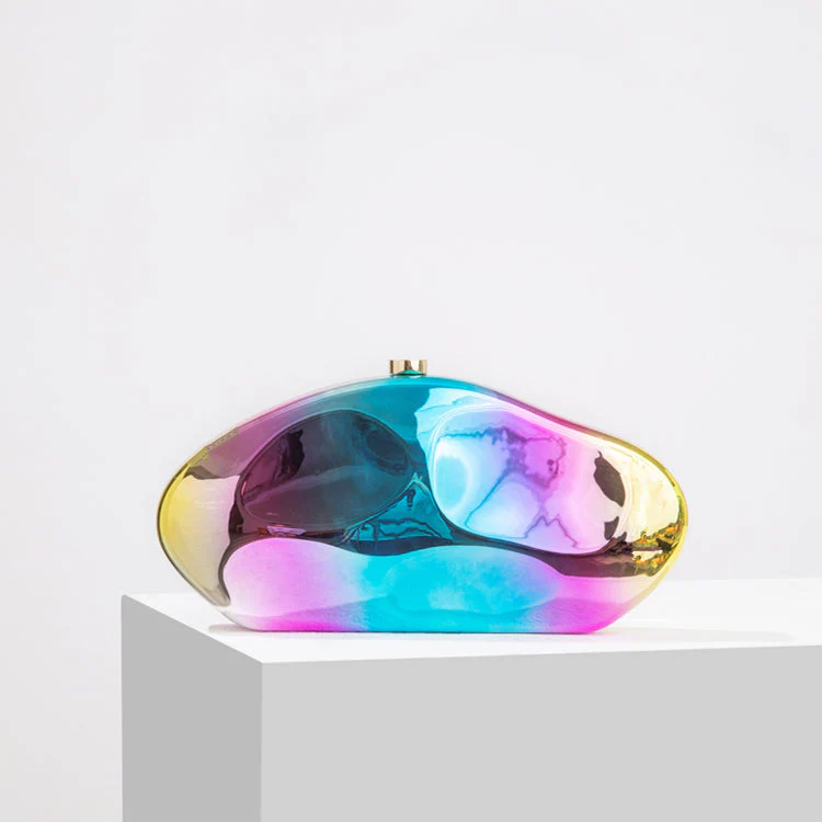 Elegante, strukturierte Damen-Clutch in Goldoptik – Luxus - Image 9