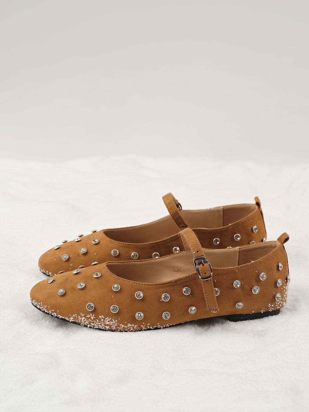Elegante Velours-Ballerinas mit Strassdetails – Stilvoll & Bequem - Image 3