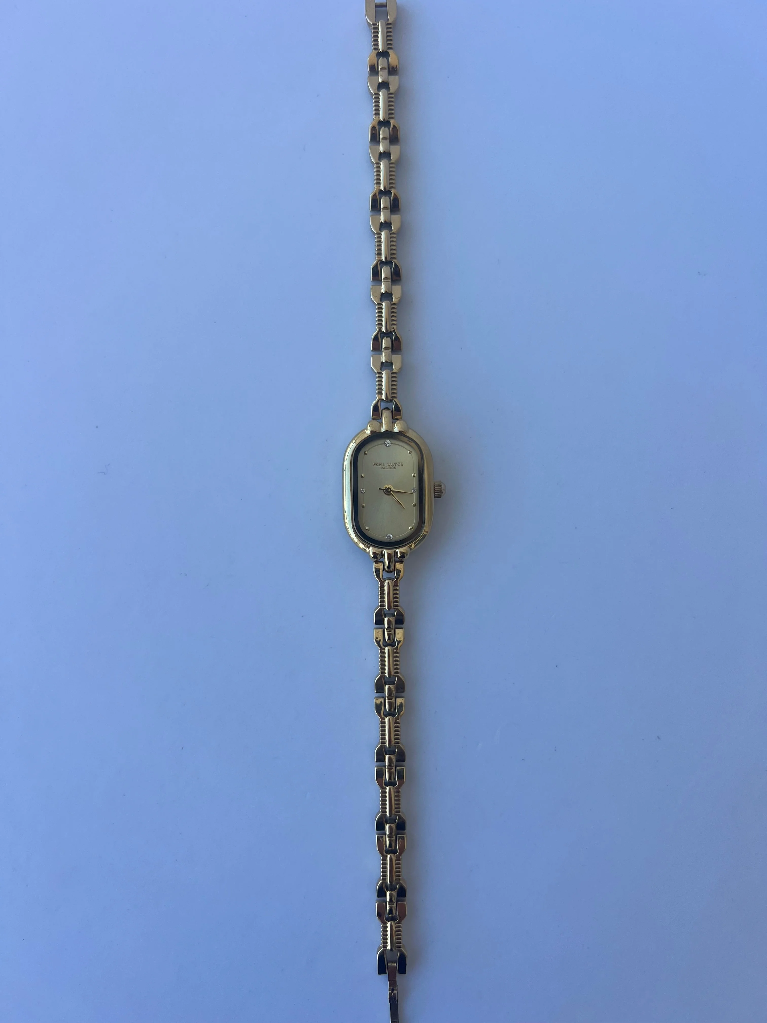 Elegante Vintage Damen Armbanduhr Goldfarben - Image 3