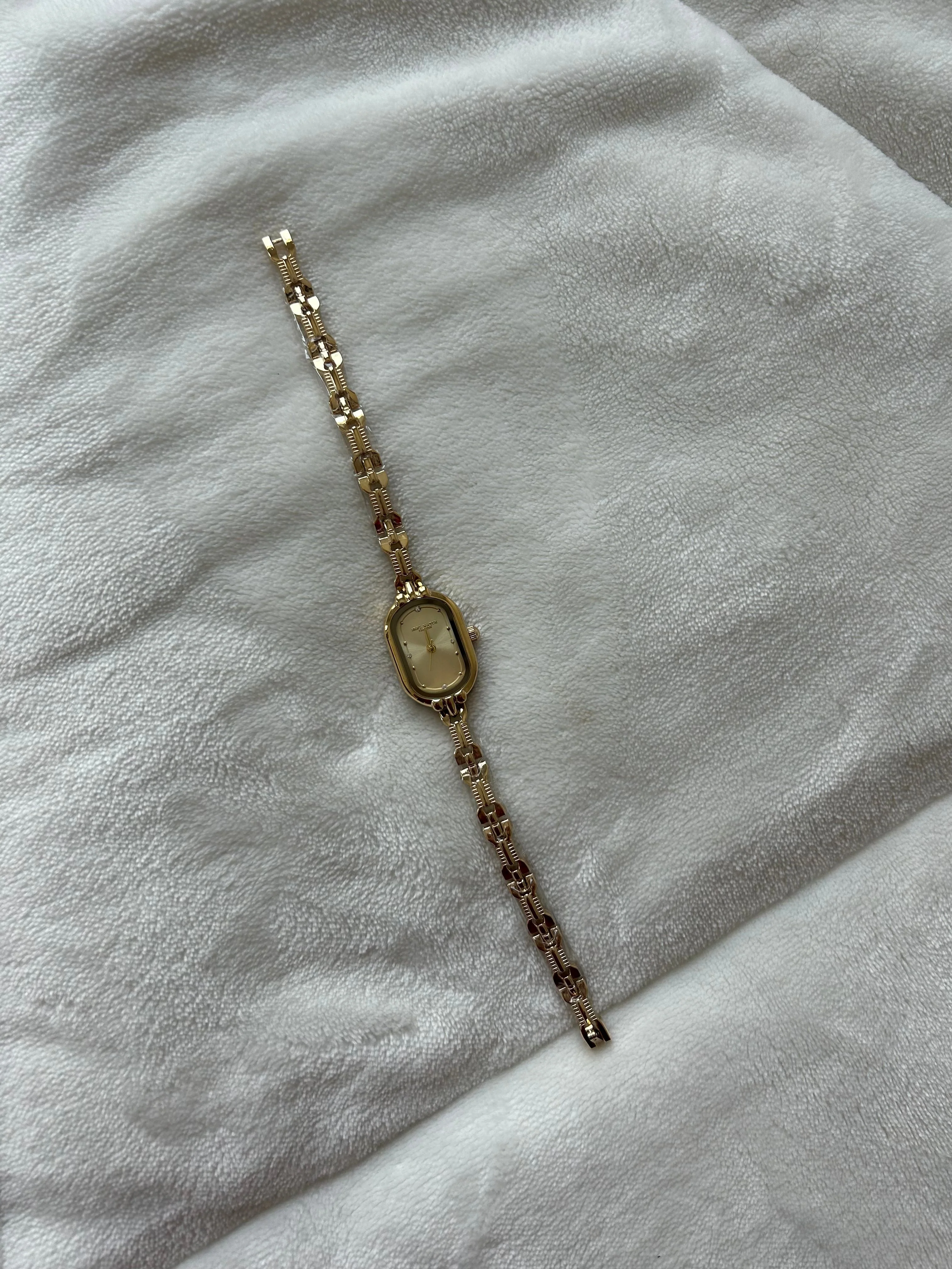 Elegante Vintage Damen Armbanduhr Goldfarben - Image 4