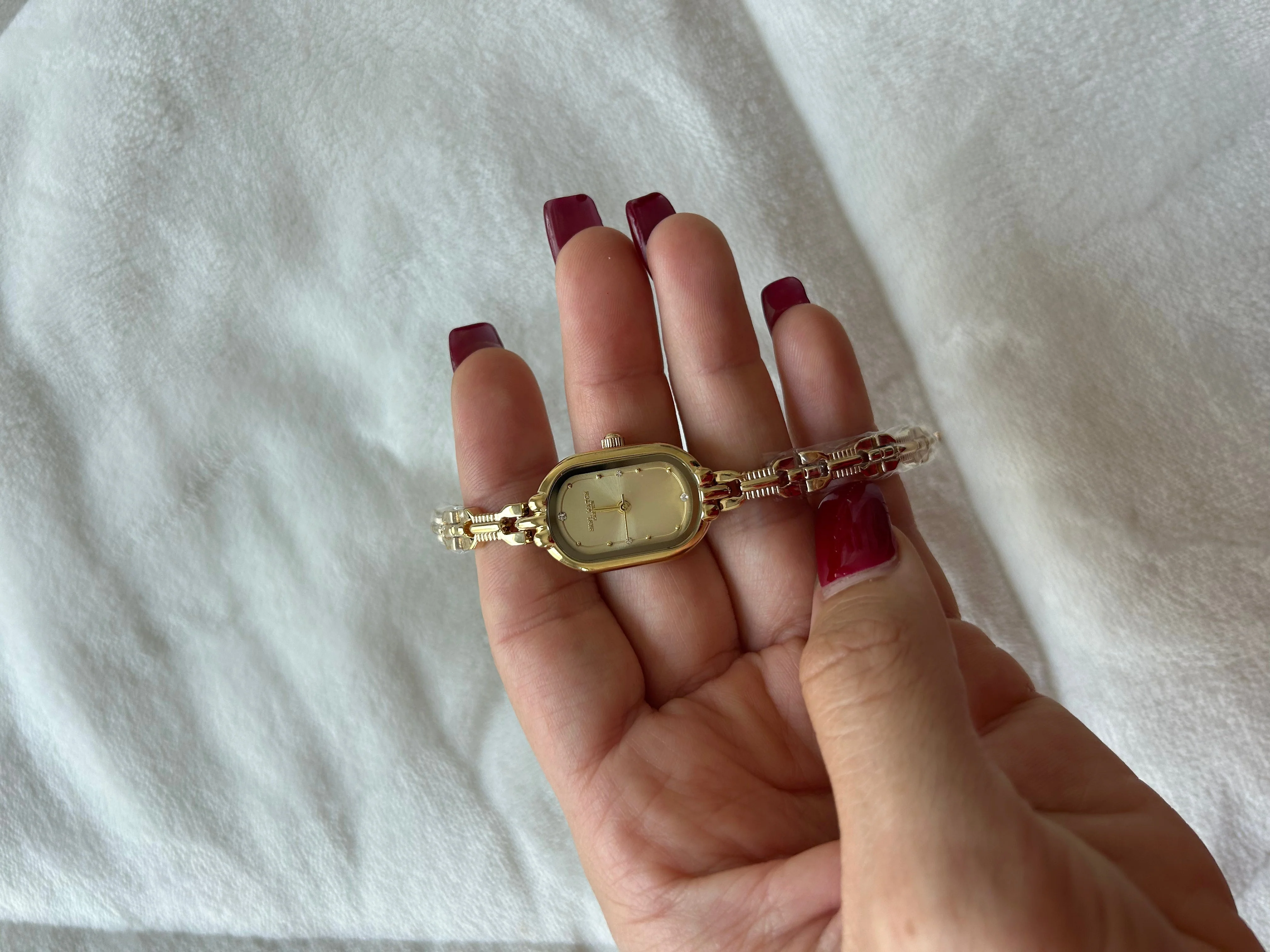 Elegante Vintage Damen Armbanduhr Goldfarben - Image 5